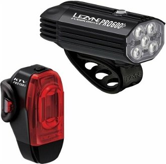 Lezyne Fusion Drive Pro 600+/KTV Drive Pro+ Pair Satin Black/Black Front 600 lm / Rear 150 lm Cyklistické svetlo 2