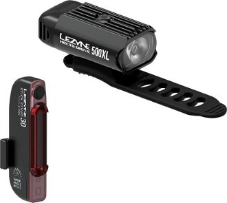 Lezyne Hecto Drive 500XL / Stick Drive Čierna Front 500 lm / Rear 30 lm Cyklistické svetlo