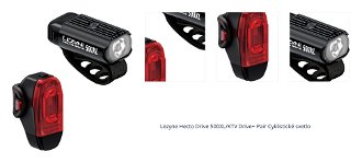 Lezyne Hecto Drive 500XL/KTV Drive+ Pair Black 500 lm-40 lm Predný-Zadný Cyklistické svetlo 1