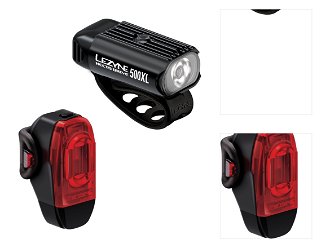 Lezyne Hecto Drive 500XL/KTV Drive+ Pair Black 500 lm-40 lm Predný-Zadný Cyklistické svetlo 3