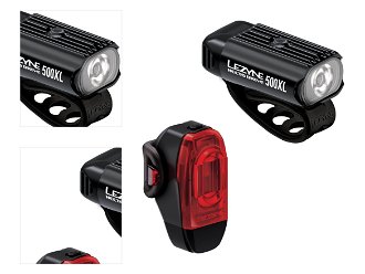 Lezyne Hecto Drive 500XL/KTV Drive+ Pair Black 500 lm-40 lm Predný-Zadný Cyklistické svetlo 4