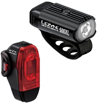Lezyne Hecto Drive 500XL/KTV Drive Pro+ Pair Black 500 lm-150 lm Predný-Zadný Cyklistické svetlo 2
