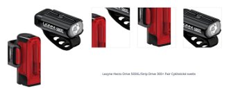 Lezyne Hecto Drive 500XL/Strip Drive 300+ Pair Black 500 lm-300 lm Predný-Zadný Cyklistické svetlo 1