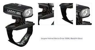 Lezyne Helmet Hecto Drive 500XL 500 lm Black/Hi Gloss Cyklistické svetlo 1
