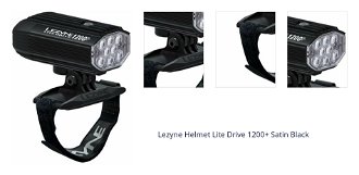 Lezyne Helmet Lite Drive 1200+ 1200 lm Satin Black Predný Cyklistické svetlo 1