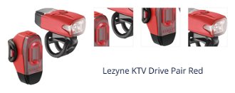 Lezyne KTV Drive Červená Front 200 lm / Rear 10 lm Cyklistické svetlo 1