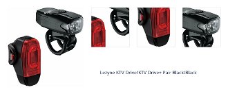 Lezyne KTV Drive/KTV Drive+ Pair Black/Black Front 200 lm / Rear 10 lm Cyklistické svetlo 1