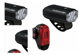 Lezyne Lite Drive 1200+/KTV Drive Pro+ Pair Satin Black/Black Front 1200 lm / Rear 150 lm Cyklistické svetlo 4