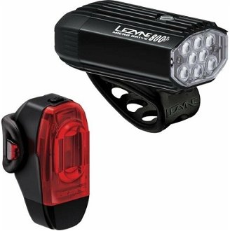 Lezyne Micro Drive 800+/KTV Drive+ Pair Satin Black/Black Front 800 lm / Rear 40 lm Cyklistické svetlo 2
