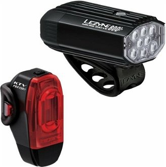 Lezyne Micro Drive 800+/KTV Drive Pro+ Pair Satin Black/Black Front 800 lm / Rear 150 lm Cyklistické svetlo 2