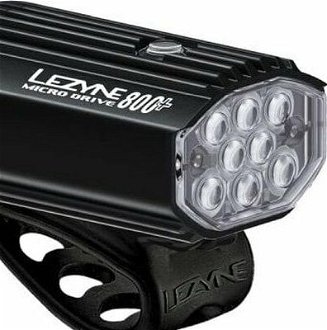 Lezyne Micro Drive 800+/Strip Drive 300+ Pair Satin Black/Black Front 800 lm / Rear 300 lm Cyklistické svetlo 7
