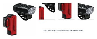 Lezyne Micro Drive 800+/Strip Drive 300+ Pair Satin Black/Black Front 800 lm / Rear 300 lm Cyklistické svetlo 1