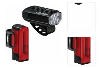 Lezyne Micro Drive 800+/Strip Drive 300+ Pair Satin Black/Black Front 800 lm / Rear 300 lm Cyklistické svetlo 3