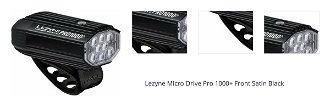 Lezyne Micro Drive Pro 1000+ Front 1000 lm Satin Black Predný Cyklistické svetlo 1
