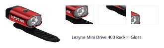 Lezyne Mini Drive 400 lm Red/Hi Gloss Cyklistické svetlo 1