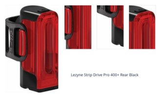Lezyne Strip Drive Pro 400+ Rear Black 400 lm Cyklistické svetlo 1