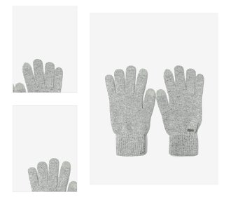 Light grey men's brindle gloves Tom Tailor - Men 4