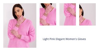 Light Pink Elegant Women's Gloves 1