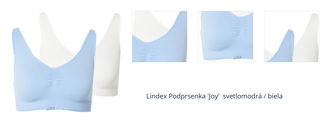 Lindex Podprsenka 'Joy'  svetlomodrá / biela 1