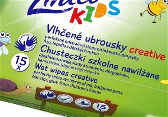LINTEO Kids Vlhčené obrúsky Creative 15 ks 5