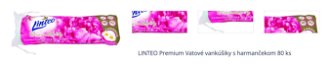 LINTEO Premium Vatové vankúšiky s harmančekom 80 ks 1