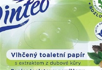 LINTEO Vlhčený toaletný papier s extraktom z dubovej kôry 10 ks 5