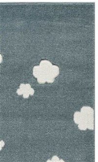 Detský koberec - Malý Mráčik farba: mätová - biela, rozmer: 120 x 180 cm 7