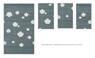 Detský koberec - Malý Mráčik farba: mätová - biela, rozmer: 120 x 180 cm 1