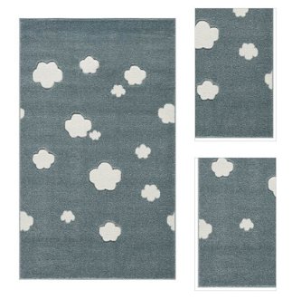 Detský koberec - Malý Mráčik farba: mätová - biela, rozmer: 120 x 180 cm 3