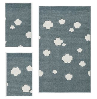 Detský koberec - Malý Mráčik farba: mätová - biela, rozmer: 120 x 180 cm 4