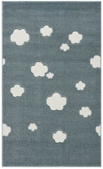Detský koberec - Malý Mráčik farba: mätová - biela, rozmer: 160 x 230 cm