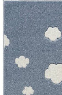 Detský koberec - Malý Mráčik farba: modrá - biela, rozmer: 120 x 180 cm 6
