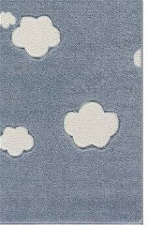 Detský koberec - Malý Mráčik farba: modrá - biela, rozmer: 120 x 180 cm 9
