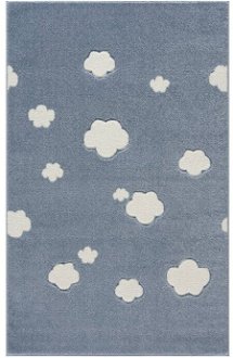Detský koberec - Malý Mráčik farba: modrá - biela, rozmer: 120 x 180 cm 2