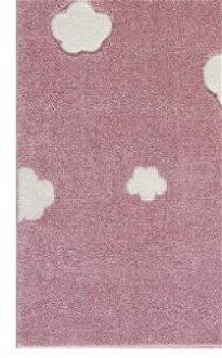 Detský koberec - Malý Mráčik farba: ružová - biela, rozmer: 120 x 180 cm 8
