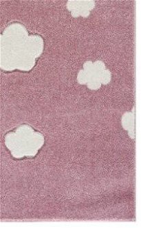 Detský koberec - Malý Mráčik farba: ružová - biela, rozmer: 120 x 180 cm 9
