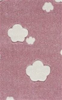 Detský koberec - Malý Mráčik farba: ružová - biela, rozmer: 120 x 180 cm 5