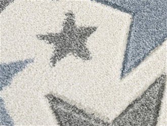 Detský koberec - More hviezdičiek farba: krémovosivá - modrá, rozmer: 120 x 180 cm 8
