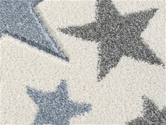 Detský koberec - More hviezdičiek farba: krémovosivá - modrá, rozmer: 120 x 180 cm 9