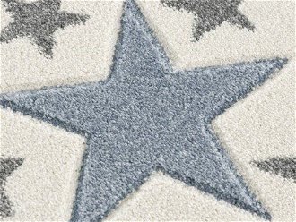 Detský koberec - More hviezdičiek farba: krémovosivá - modrá, rozmer: 120 x 180 cm 5