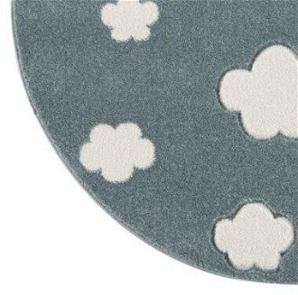 Detský koberec - Sky Cloud obláčiky okrúhly farba: mätová - biela 8