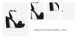 Čierne dámske sandále Steve Madden 1