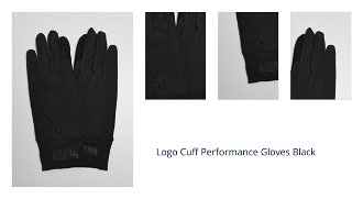 Logo Cuff Performance Gloves Black 1