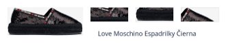 Love Moschino Espadrilky Čierna 1