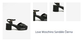 Love Moschino Sandále Čierna 1