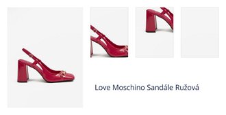 Love Moschino Sandále Ružová 1