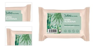 LUBA Vlhčený toaletný papier Aloe 50 ks 4