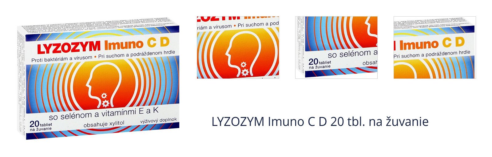 LYZOZYM Imuno C D 20 tbl. na žuvanie 1