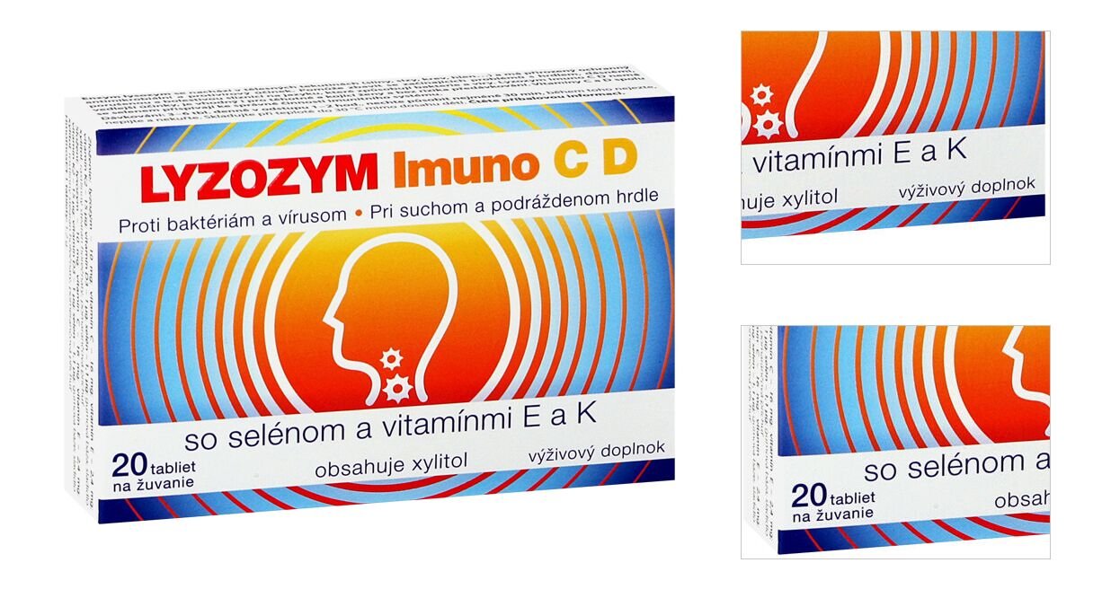LYZOZYM Imuno C D 20 tbl. na žuvanie 8