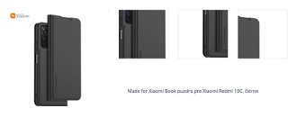 Made for Xiaomi Book puzdro pre Xiaomi Redmi 10C, čierne 1